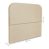 Cabeceira Queen 160 cm Com Frame Alana Linho Bege Artte
