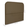 Cabeceira Queen 160 cm Com Frame Alana Linho Marrom Artte