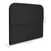 Cabeceira Queen 160 cm Com Frame Alana Linho Preto Artte