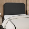 Cabeceira Queen 160 cm Com Frame Alana Linho Preto Artte