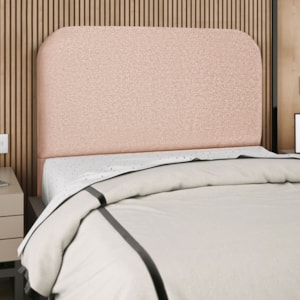 Cabeceira Queen 160 cm Com Frame Alana Linho Rose Artte