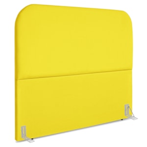 Cabeceira Queen 160 cm Com Frame Alana Suede Amarelo Artte