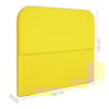 Cabeceira Queen 160 cm Com Frame Alana Suede Amarelo Artte