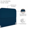 Cabeceira Queen 160 cm Com Frame Alana Suede Azul Marinho Artte