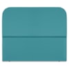 Cabeceira Queen 160 cm Com Frame Alana Suede Azul Turquesa Artte