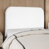 Cabeceira Queen 160 cm Com Frame Alana Suede Branco Artte