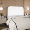 Cabeceira Queen 160 cm Com Frame Alana Suede Branco Artte