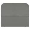 Cabeceira Queen 160 cm Com Frame Alana Suede Cinza Artte