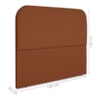Cabeceira Queen 160 cm Com Frame Alana Suede Terracota Artte