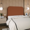 Cabeceira Queen 160 cm Com Frame Alana Suede Terracota Artte