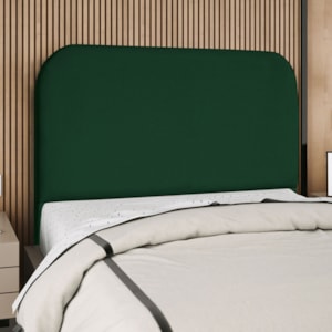 Cabeceira Queen 160 cm Com Frame Alana Suede Verde Artte
