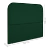 Cabeceira Queen 160 cm Com Frame Alana Suede Verde Artte