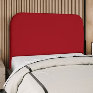 Cabeceira Queen 160 cm Com Frame Alana Suede Vermelho Artte