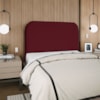 Cabeceira Queen 160 cm Com Frame Alana Suede Vinho Artte
