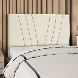 Cabeceira Queen 160 cm Com Frame Belgica Suede Bege Artte