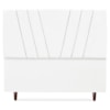 Cabeceira Queen 160 cm Com Frame Belgica Suede Branco Artte