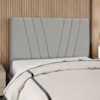 Cabeceira Queen 160 cm Com Frame Belgica Suede Cinza Claro Artte