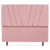 Cabeceira Queen 160 cm Com Frame Belgica Suede Rosa Artte