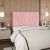 Cabeceira Queen 160 cm Com Frame Belgica Suede Rosa Artte