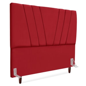 Cabeceira Queen 160 cm Com Frame Belgica Suede Vermelho Artte