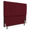 Cabeceira Queen 160 cm Com Frame Belgica Suede Vinho Artte
