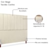 Cabeceira Queen 160 cm Com Frame Carla Corino Bege Artte