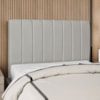 Cabeceira Queen 160 cm Com Frame Carla Linho Cinza Artte
