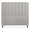 Cabeceira Queen 160 cm Com Frame Carla Linho Cinza Artte