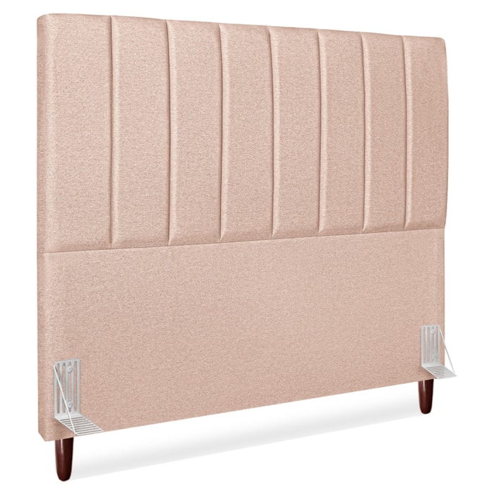 Cabeceira Queen 160 cm Com Frame Carla Linho Rose Artte