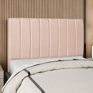 Cabeceira Queen 160 cm Com Frame Carla Linho Rose Artte