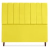 Cabeceira Queen 160 cm Com Frame Carla Suede Amarelo Artte