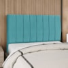 Cabeceira Queen 160 cm Com Frame Carla Suede Azul Turquesa Artte