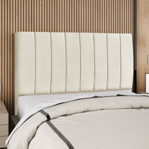 Cabeceira Queen 160 cm Com Frame Carla Suede Bege Artte