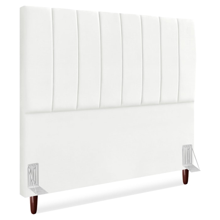 Cabeceira Queen 160 cm Com Frame Carla Suede Branco Artte