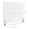Cabeceira Queen 160 cm Com Frame Carla Suede Branco Artte