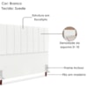 Cabeceira Queen 160 cm Com Frame Carla Suede Branco Artte