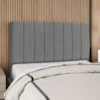 Cabeceira Queen 160 cm Com Frame Carla Suede Cinza Artte