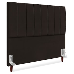 Cabeceira Queen 160 cm Com Frame Carla Suede Marrom Artte