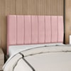 Cabeceira Queen 160 cm Com Frame Carla Suede Rosa Artte