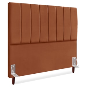 Cabeceira Queen 160 cm Com Frame Carla Suede Terracota Artte