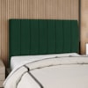 Cabeceira Queen 160 cm Com Frame Carla Suede Verde Artte