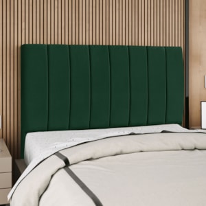 Cabeceira Queen 160 cm Com Frame Carla Suede Verde Artte