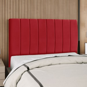 Cabeceira Queen 160 cm Com Frame Carla Suede Vermelho Artte