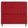 Cabeceira Queen 160 cm Com Frame Carla Suede Vermelho Artte