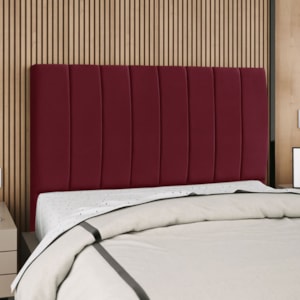Cabeceira Queen 160 cm Com Frame Carla Suede Vinho Artte