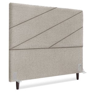 Cabeceira Queen 160 cm Com Frame Cristal Boucle Bege Escuro Artte