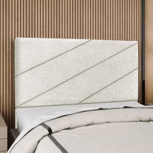 Cabeceira Queen 160 cm Com Frame Cristal Boucle Cinza Claro Artte