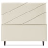 Cabeceira Queen 160 cm Com Frame Cristal Corino Bege Artte