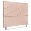 Cabeceira Queen 160 cm Com Frame Cristal Linho Rose Artte