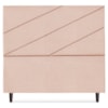 Cabeceira Queen 160 cm Com Frame Cristal Linho Rose Artte